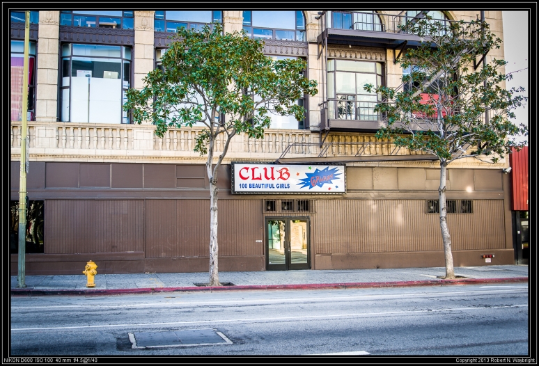Downtown Los Angeles was once filled with these gentleman's club