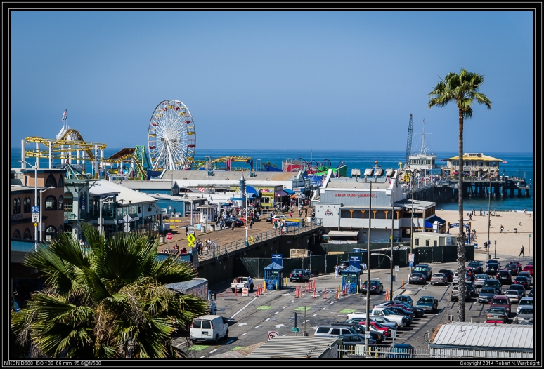 It is getting to be summertime when Santa Monica pier is starting to get packed at 10:00 am.